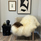 ONE OF THE KIND Icelandic Spotted Random Brown and White Sheepskin