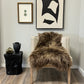 ONE OF THE KIND Small Icelandic Dark Brown Sheepskin