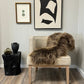 ONE OF THE KIND Small Icelandic Dark Brown Sheepskin