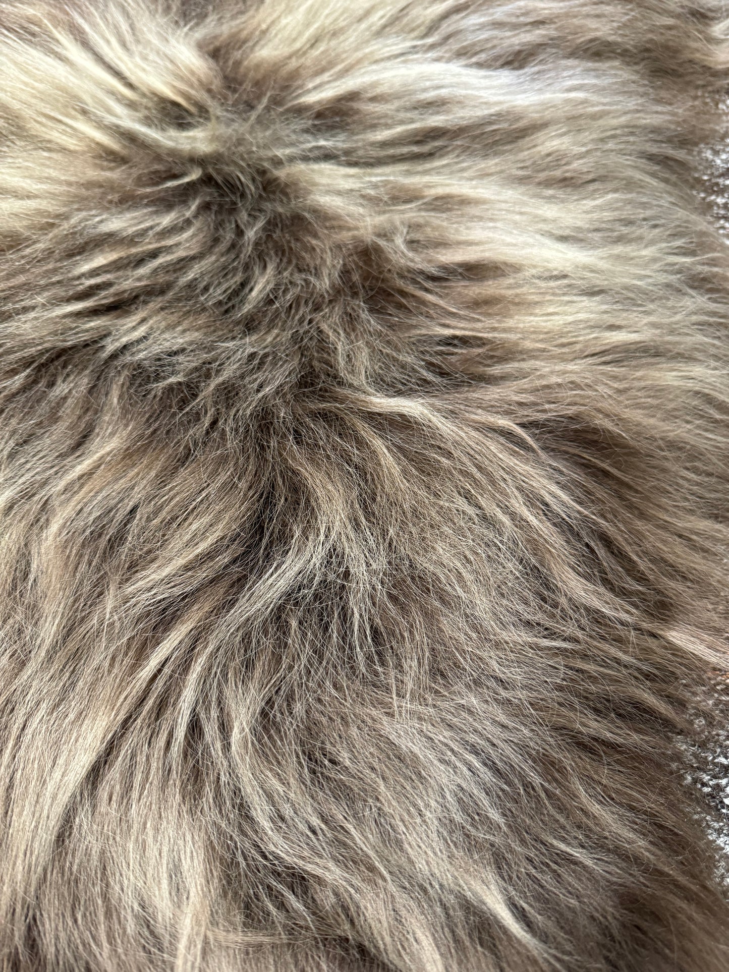 ONE OF THE KIND Small Icelandic Dark Brown Sheepskin