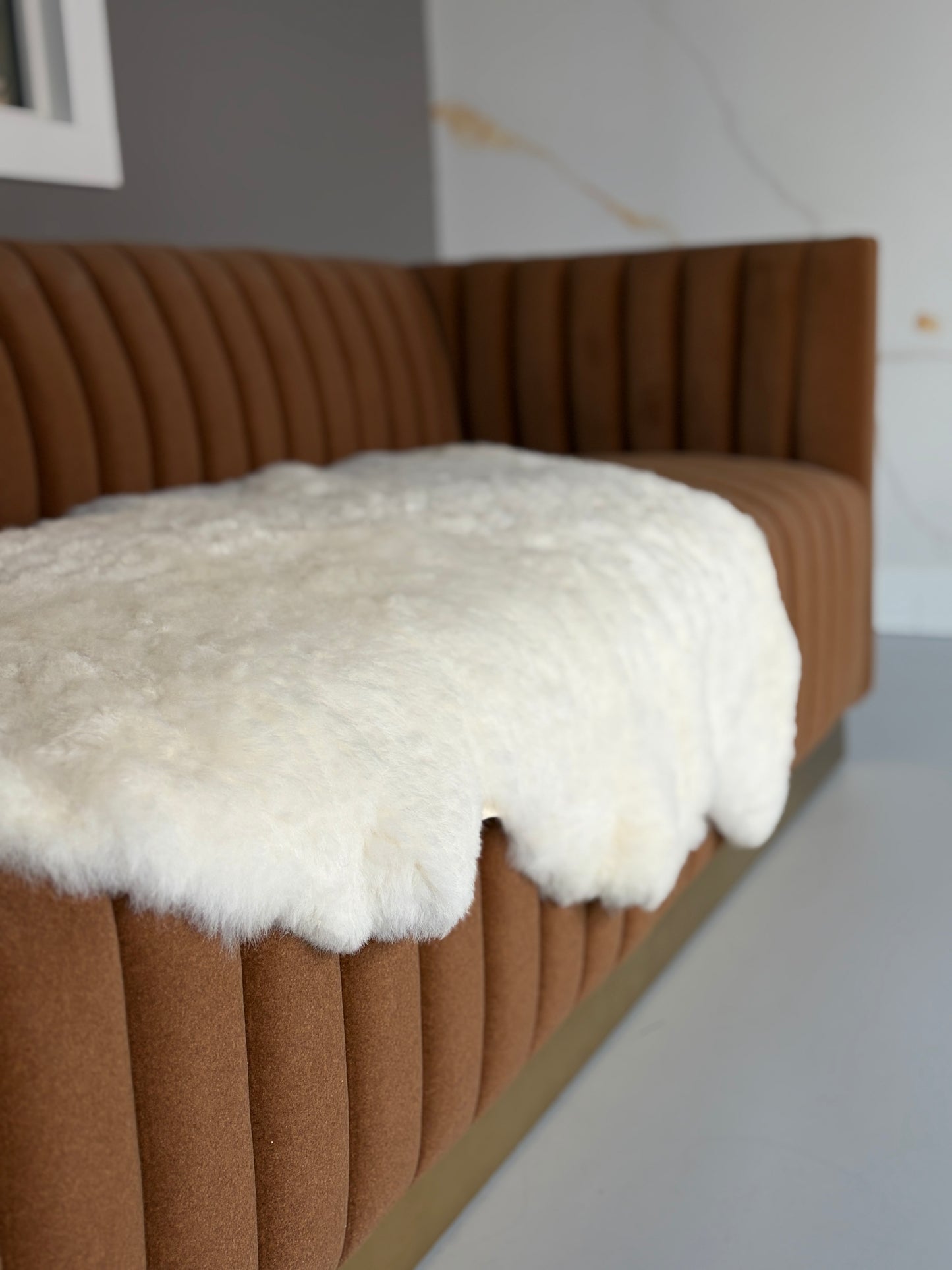 Ultrashorn White Icelandic Sheepskin