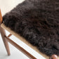 ONE OF A KIND Icelandic Shorn Chocolate Brown Sheepskin Chair Pad