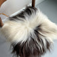 ONE OF A KIND Icelandic Dark Brown Spotted Sheepskin Chair Pad