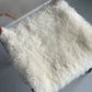 ONE OF A KIND Icelandic Shorn White Sheepskin Chair Pad