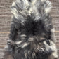 ONE OF A KIND XL Long Wool Icelandic Sheepskin in Black/White/Grey