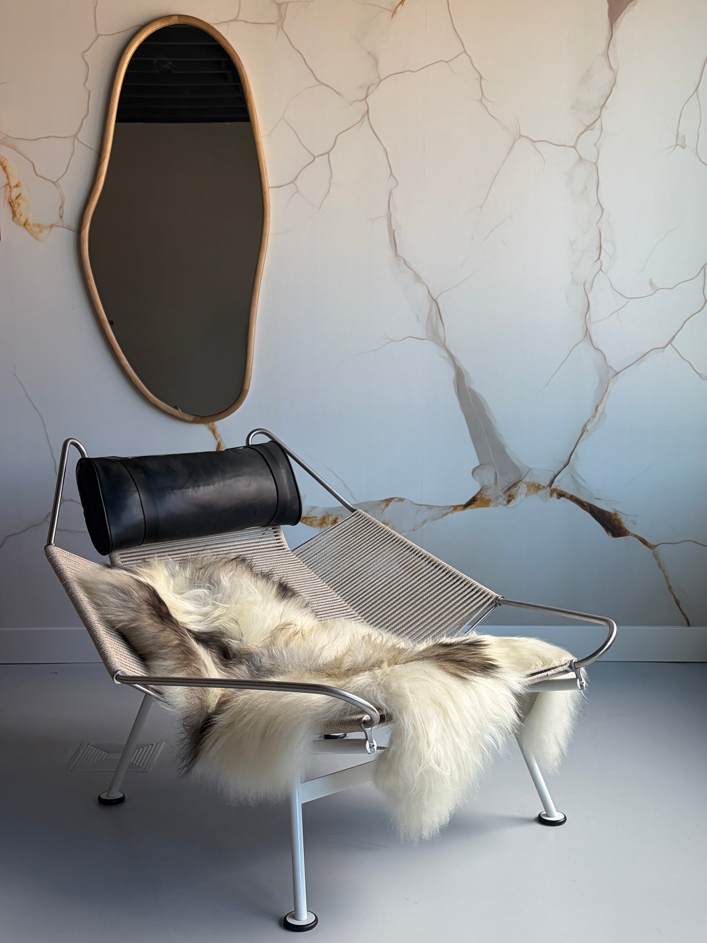 ONE OF A KIND Light Natural Grey Icelandic Sheepskin