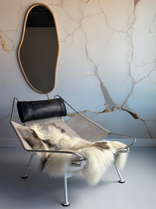 ONE OF A KIND Light Natural Grey Icelandic Sheepskin