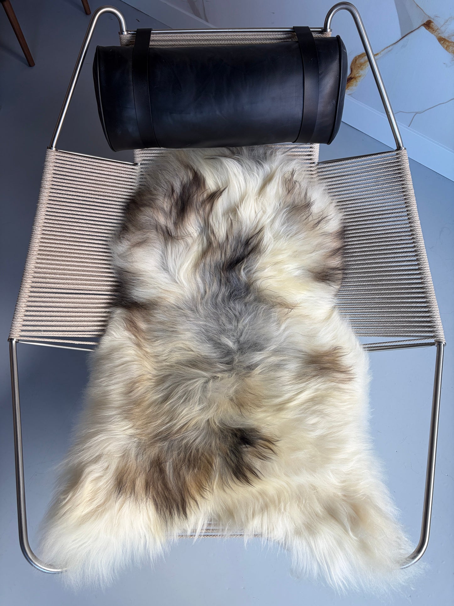ONE OF A KIND Light Natural Grey Icelandic Sheepskin