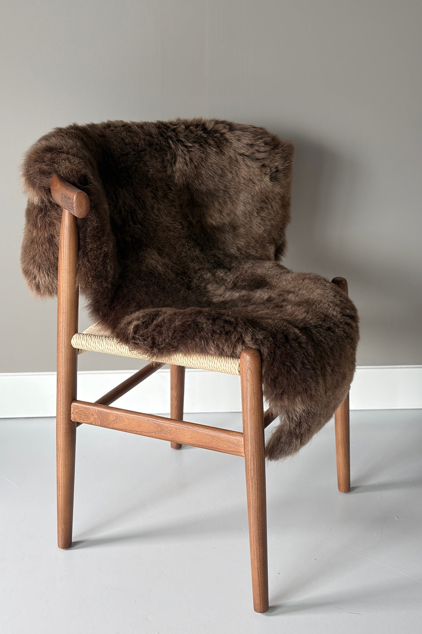 Shorn Dark Brown Icelandic Sheepskin