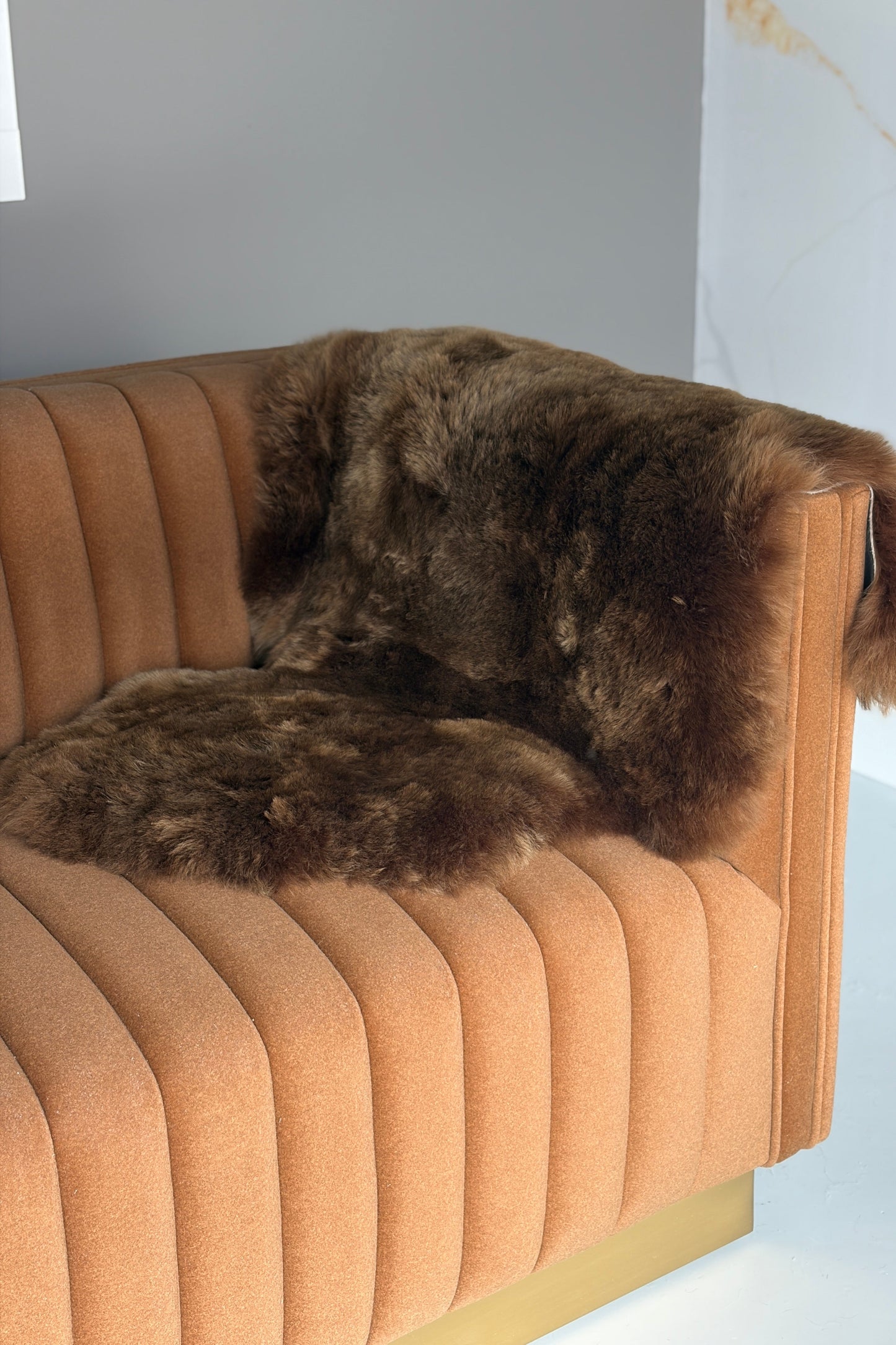 Shorn Light Brown Icelandic Sheepskin