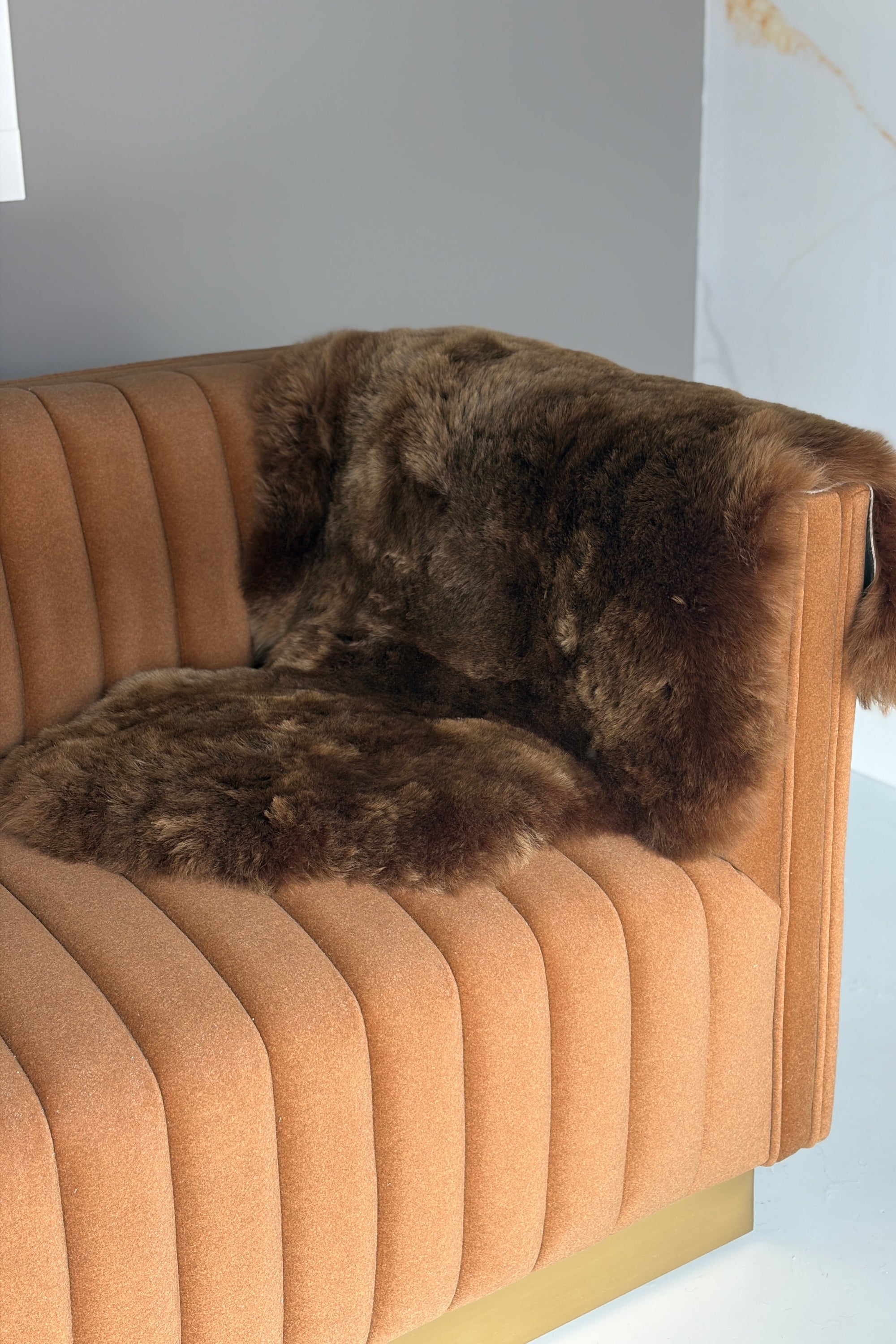 Shorn Light Brown Icelandic Sheepskin