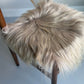Coussin de chaise en peau de mouton islandais en lin
