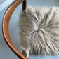 Coussin de chaise en peau de mouton islandais en lin