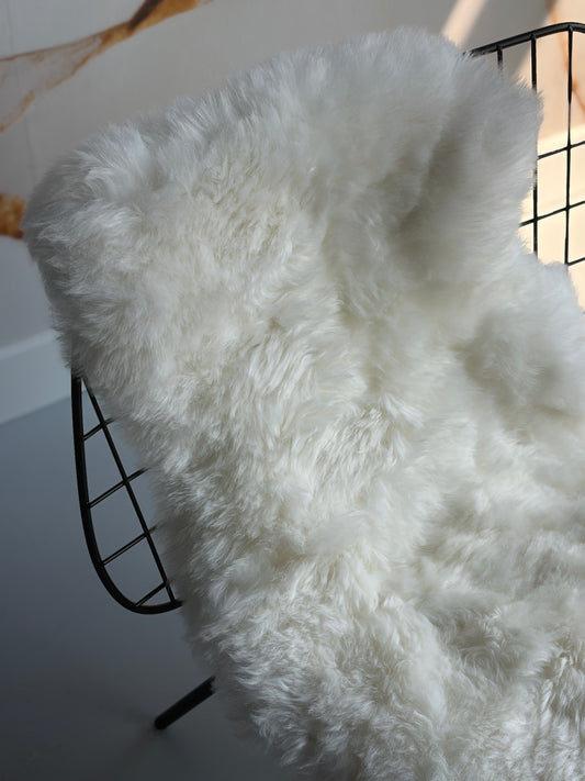 B Grade Shorn White Icelandic Sheepskin