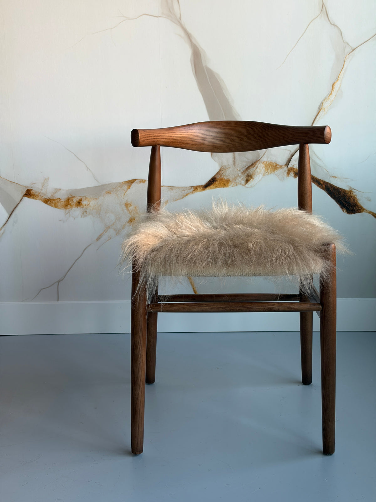 ONE OF A KIND Icelandic Oatmeal Sheepskin Chair Pad