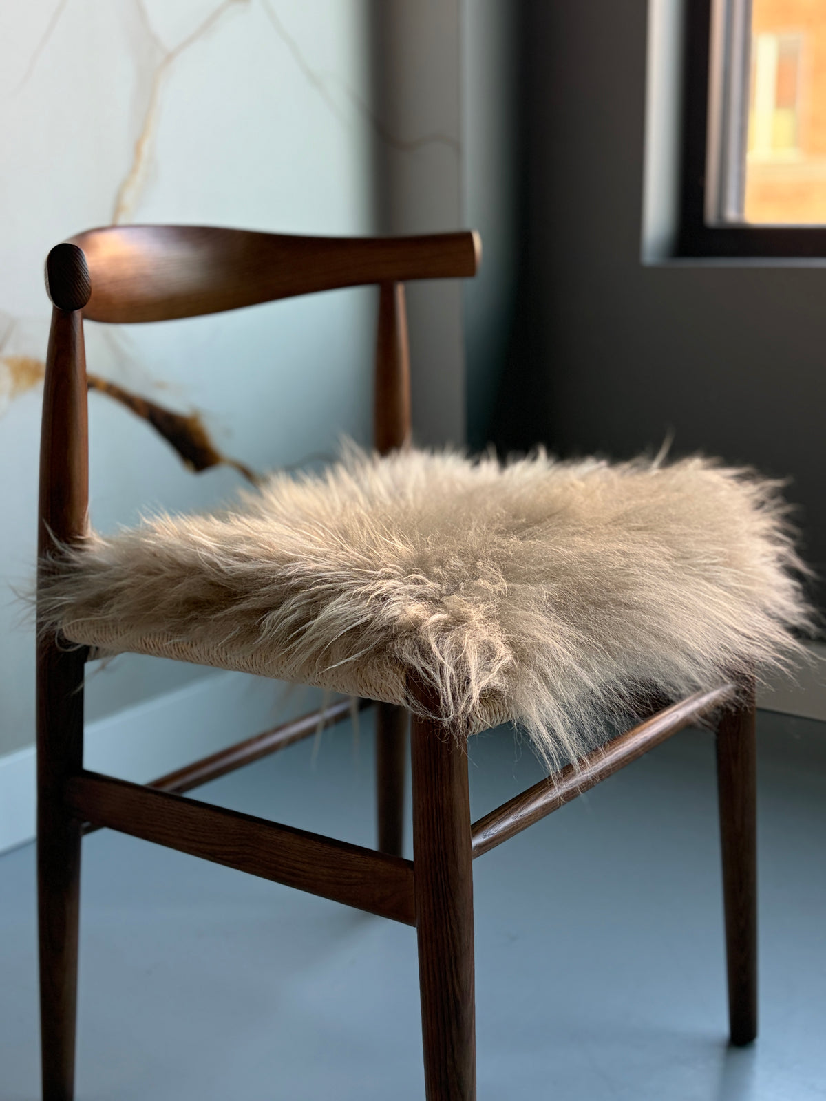 ONE OF A KIND Icelandic Oatmeal Sheepskin Chair Pad