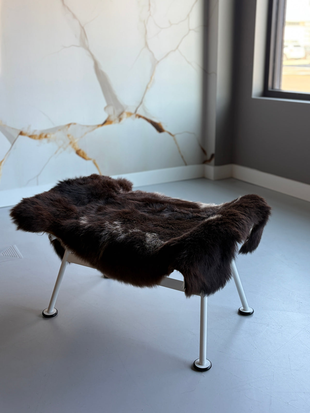 Unique Brown/White Speckled Welsh Sheepskin
