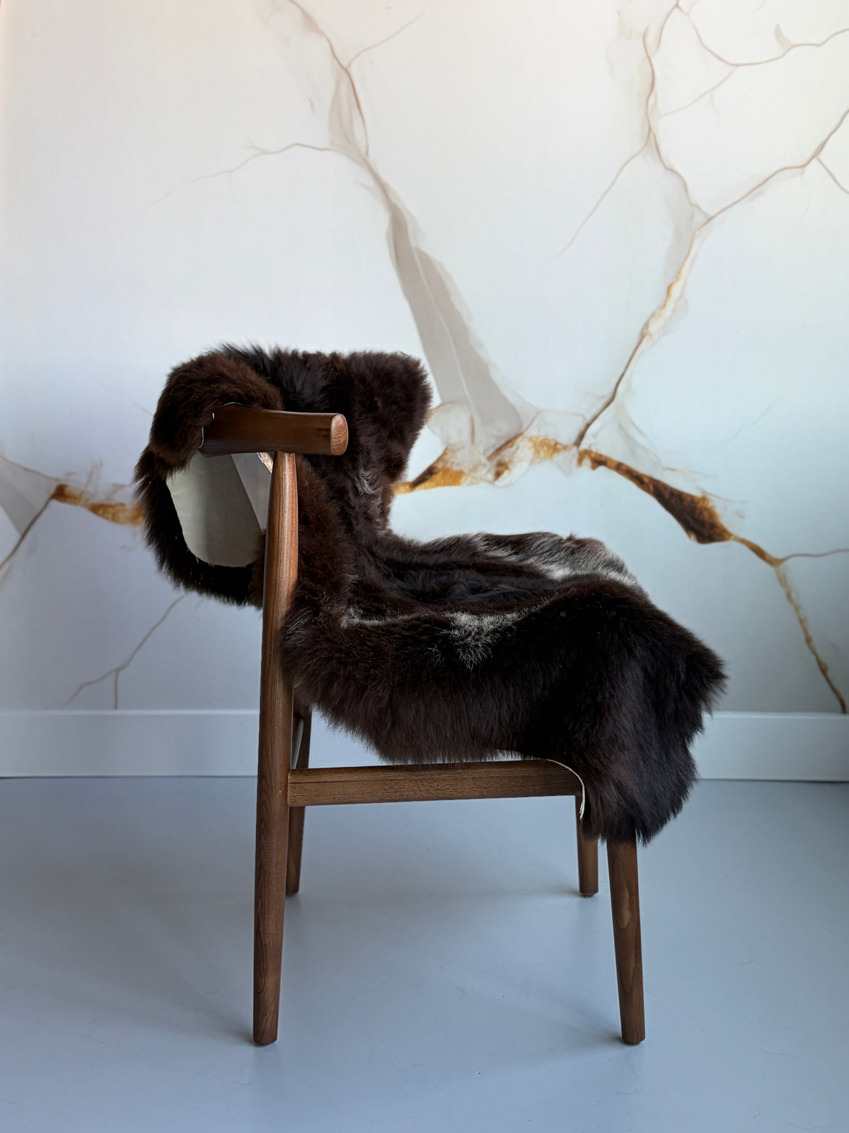 Unique Brown/White Speckled Welsh Sheepskin