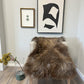 ONE OF THE KIND Icelandic Brown Grey Sheepskin