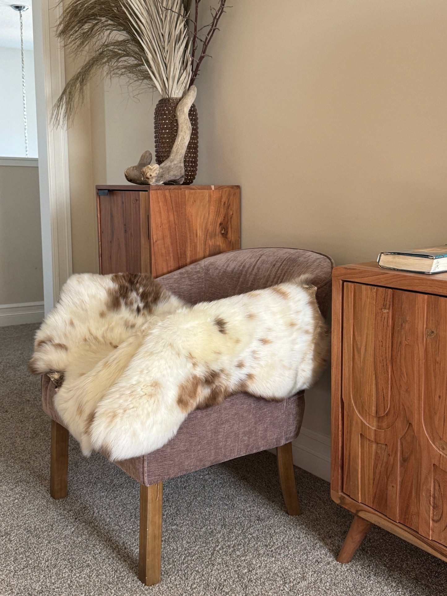 Unique Speckled Welsh Sheepskin
