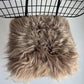 B Grade Taupe Long Wool Icelandic Sheepskin Chair Pad