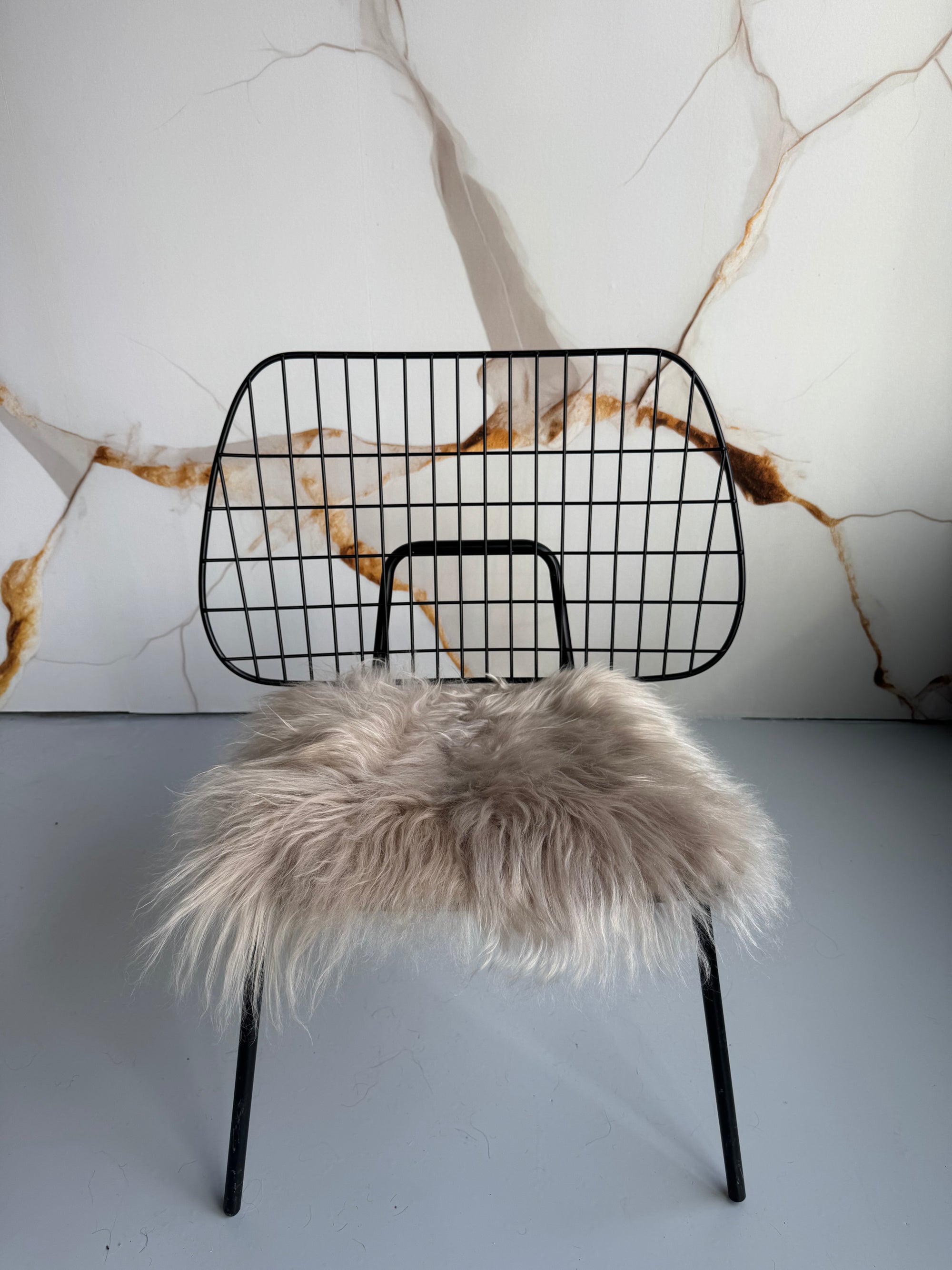 B Grade Nude Icelandic Sheepskin Chair Pad