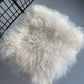 B Grade White Long Wool Icelandic Sheepskin Chair Pad