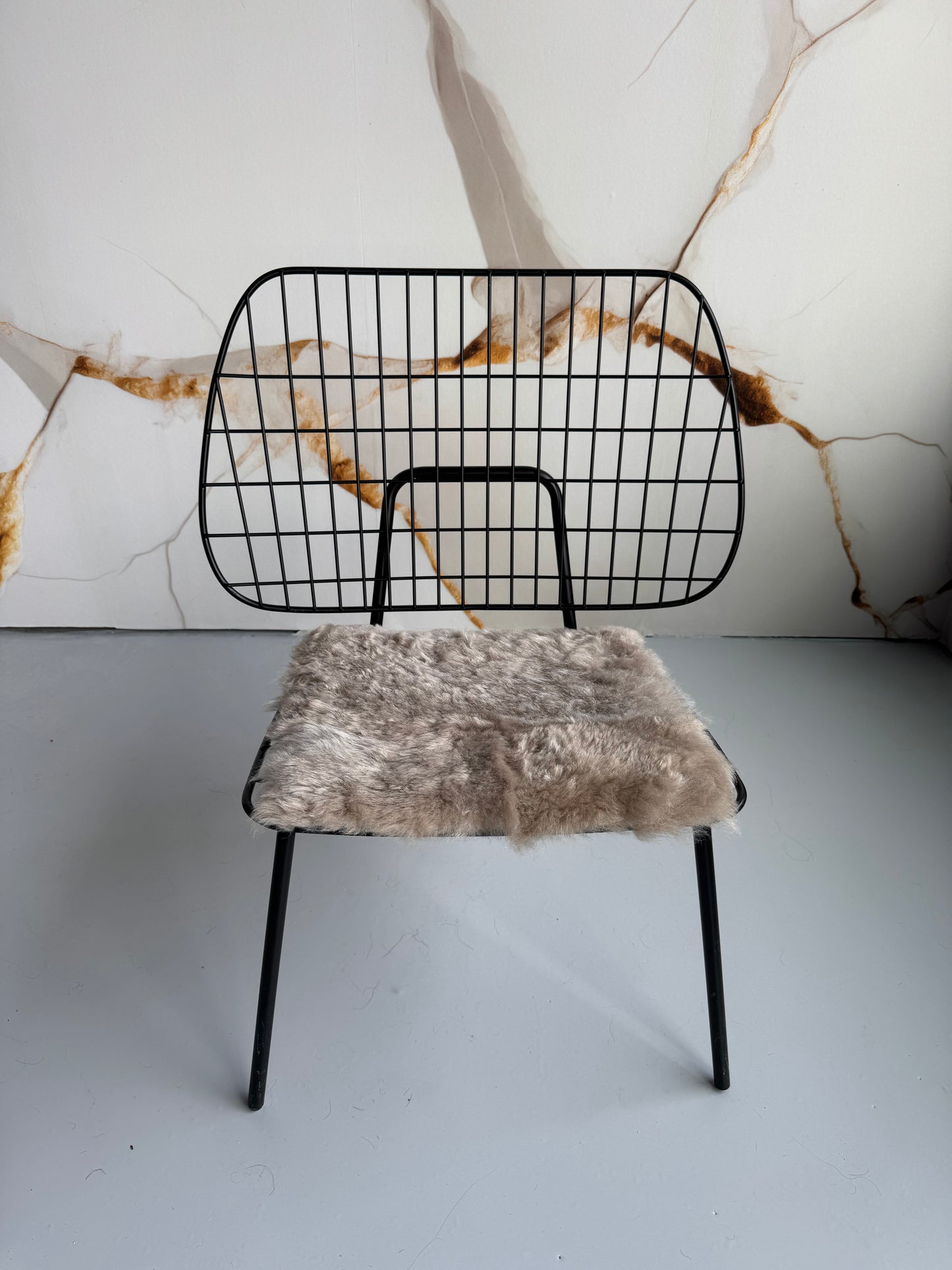 B Grade Nude Shorn Wool Icelandic Sheepskin Chair Pad