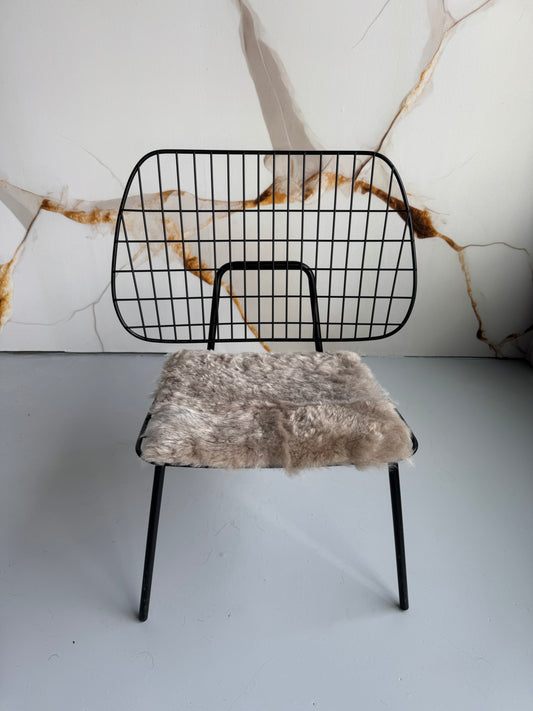 B Grade Nude Shorn Wool Icelandic Sheepskin Chair Pad