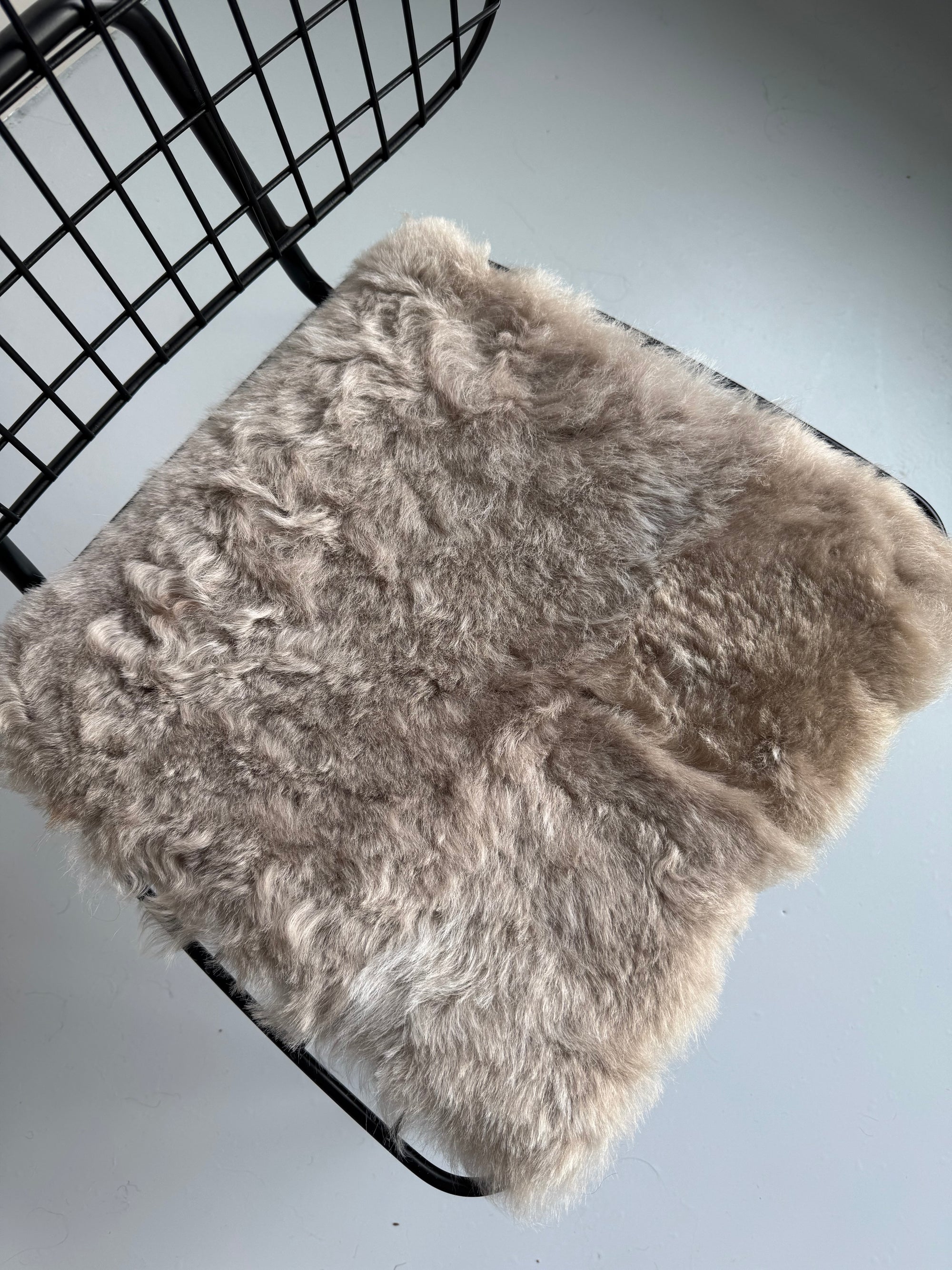 B Grade Shorn Nude Icelandic Sheepskin Chair Pad