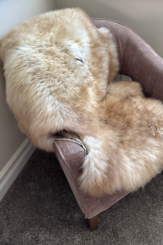 Unique Blend Beige Welsh Sheepskin