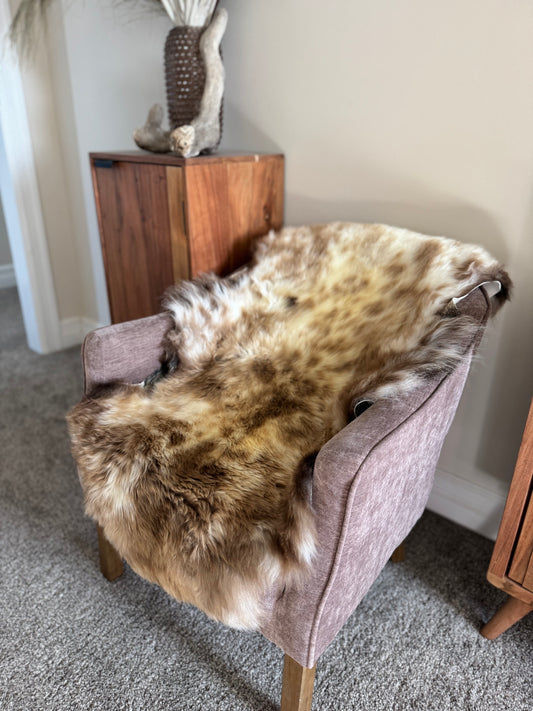 Unique Speckled Welsh Sheepskin