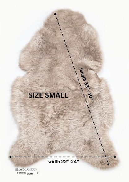 Peau de mouton islandaise en lin tondu