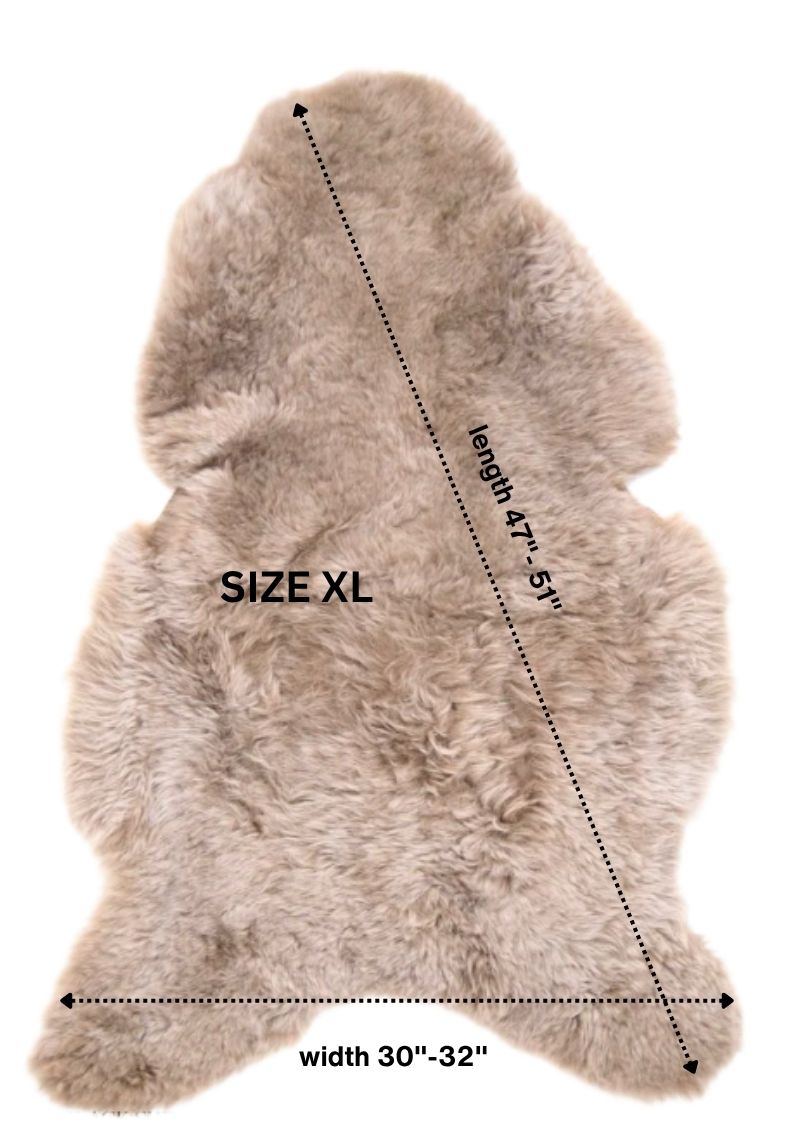 Shorn Taupe Icelandic Sheepskin