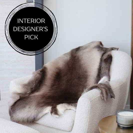 Piel de reno sami oscuro