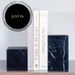Black Marquina Marble Asymmetric Book Ends