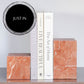 Rosso Alicante Marble Asymmetric Book Ends