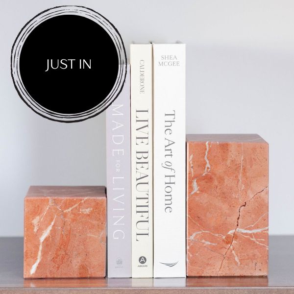 Rosso Alicante Marble Asymmetric Book Ends