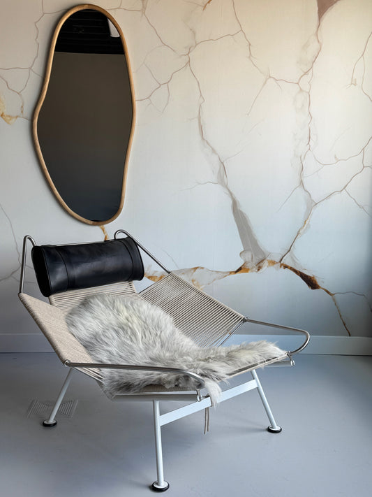 ONE OF A KIND Small Light Grey Welsh Sheepskin