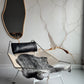 ONE OF A KIND Symmetrical Grey Pattern Medium Wool Gotland Sheepskin