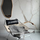 ONE OF A KIND Symmetrical Light Grey Pattern Medium Wool Gotland Sheepskin