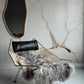 ONE OF A KIND Gotland Long Wool Grey with Brown curls Sheepskin