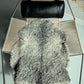ONE OF A KIND Silver with small light curls Medium Wool Gotland Sheepskin