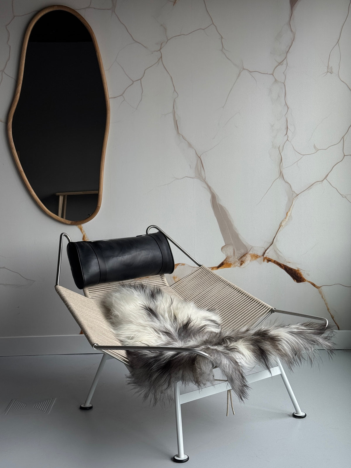 Natural Grey/White Mix Icelandic Sheepskin | Random