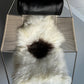 ONE OF A KIND White with single Brown/Grey spot Icelandic Sheepskin
