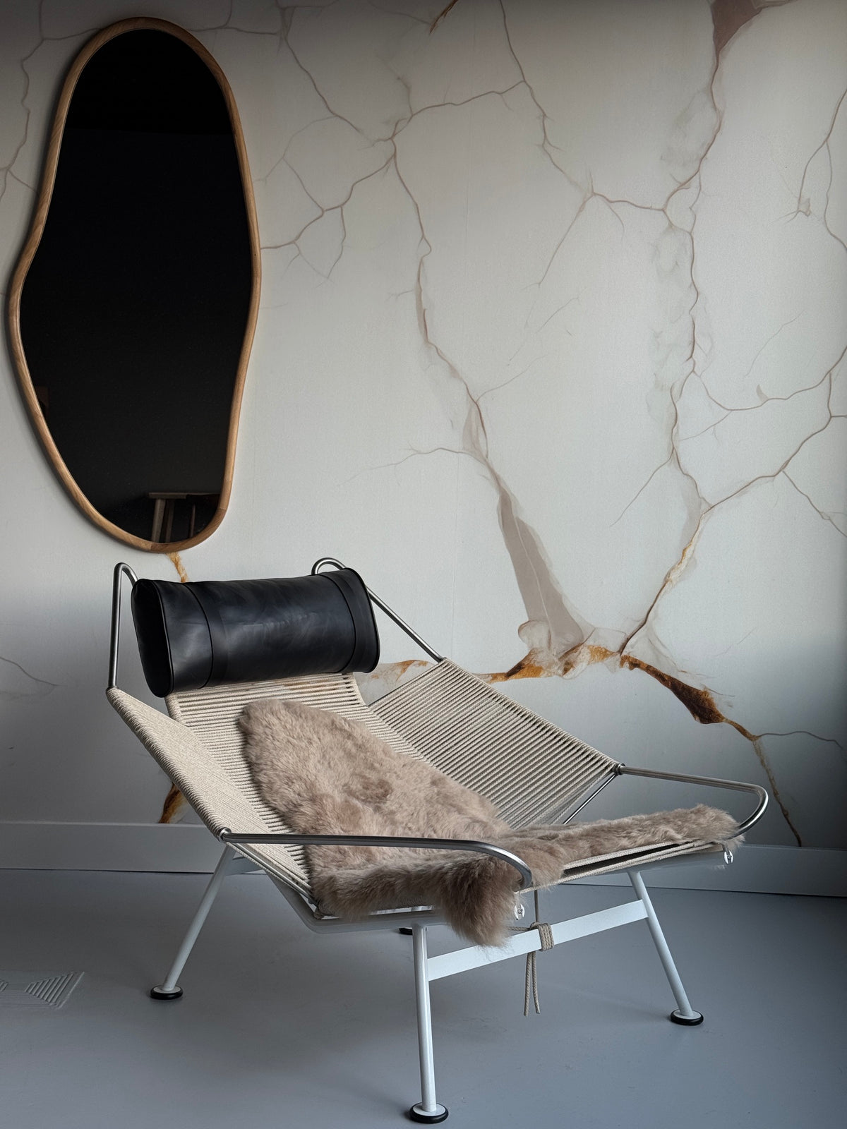ONE OF A KIND Shorn Dark Nude Icelandic Sheepskin