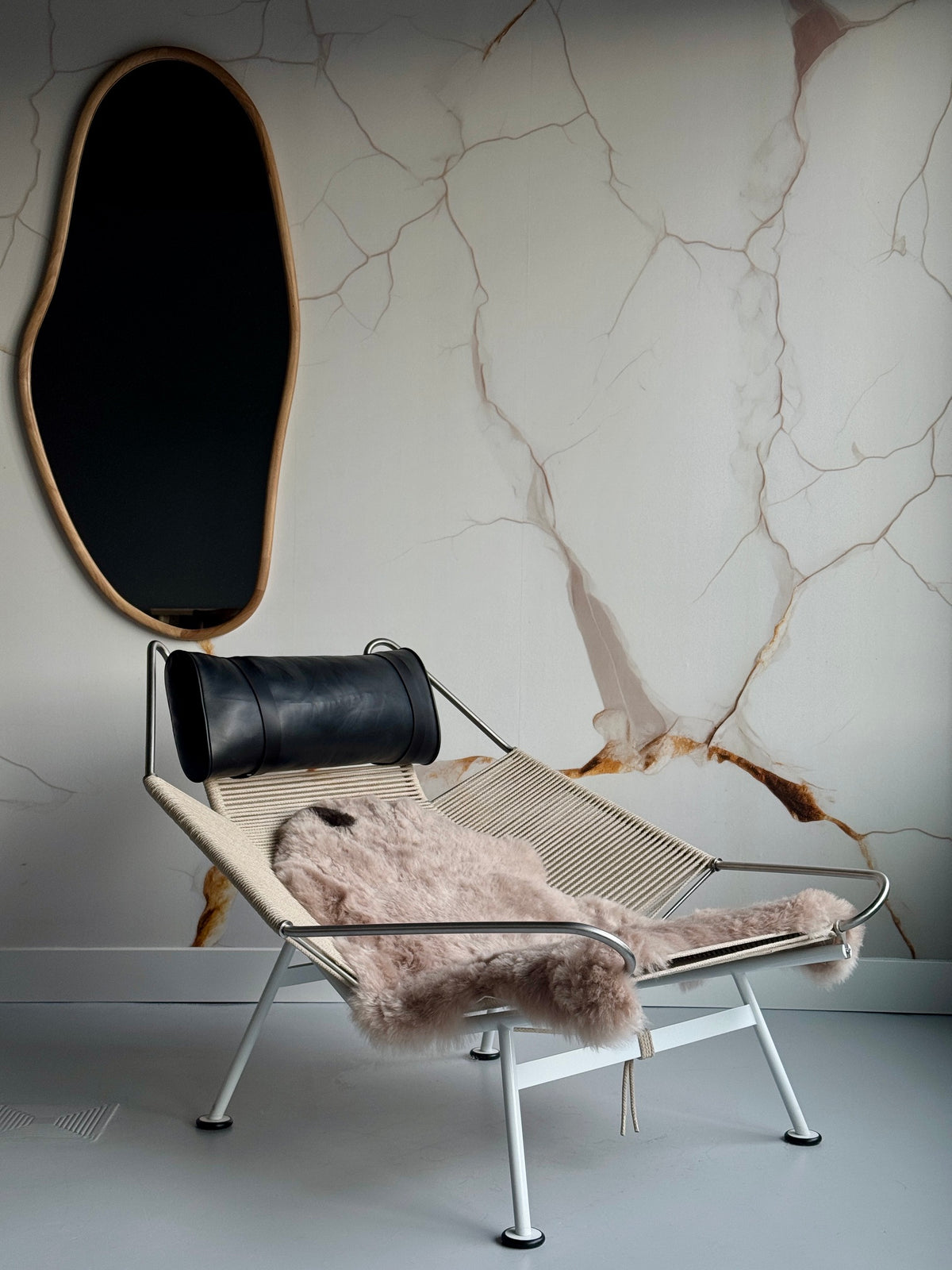 ONE OF A KIND Shorn Nude Icelandic Sheepskin