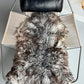 ONE OF A KIND Gotland Long Wool Grey with Brown curls Sheepskin