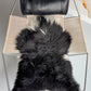 ONE OF A KIND Black/White Icelandic Sheepskin