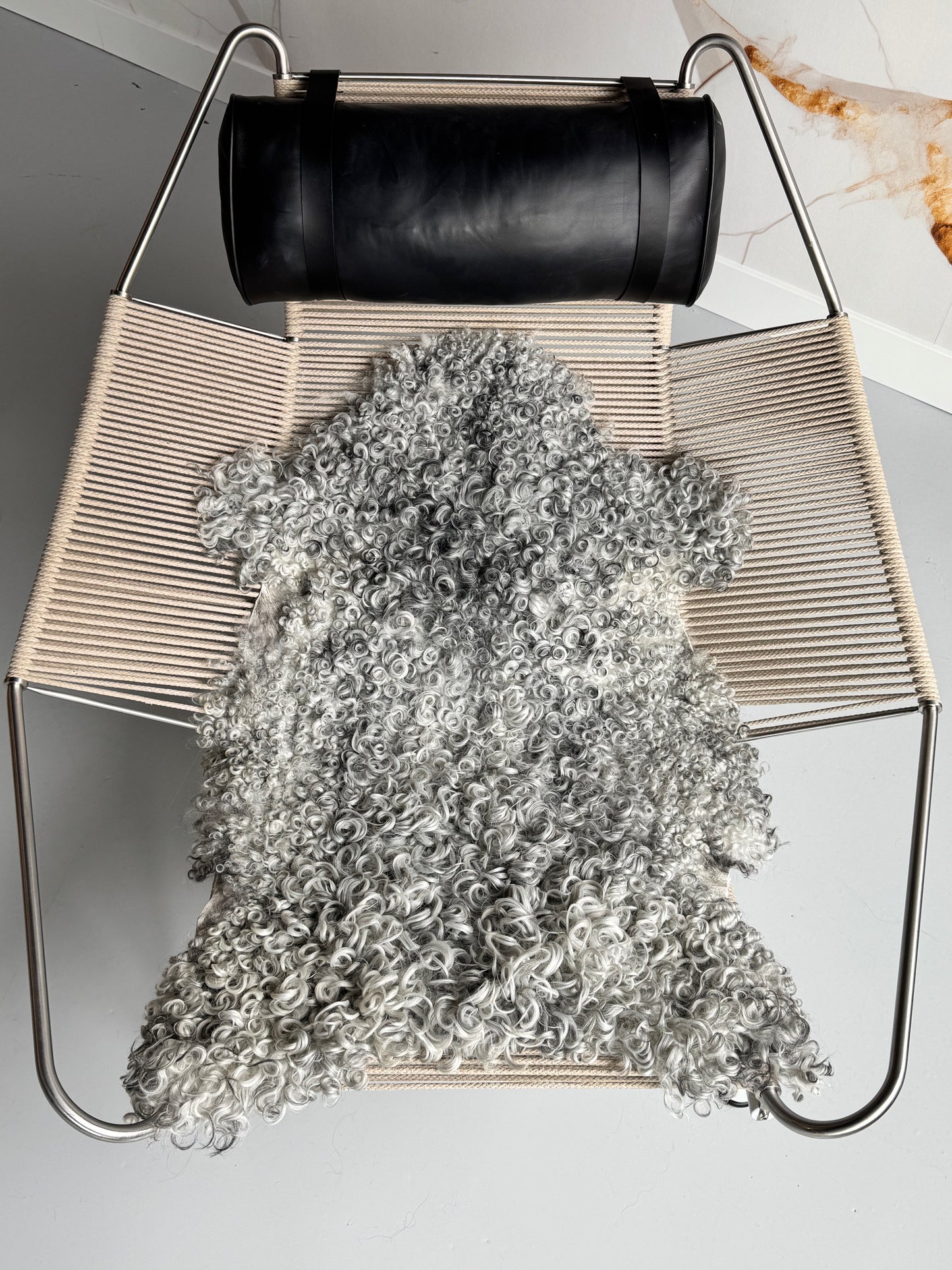 ONE OF A KIND Silver Medium Wool Gotland Sheepskin